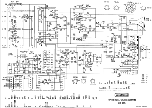 Oszillograph UO965; Nordmende, (ID = 196894) Equipment