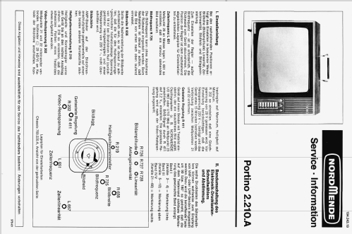 Portino 2.210.A; Nordmende, (ID = 2470811) Television