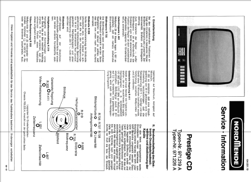 Prestige CD 971.226 A Ch= 769.220C; Nordmende, (ID = 1841859) Televisión