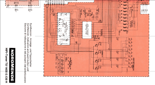 Quartz Synthesized HiFi - Tuner TU1400 0.139H; Nordmende, (ID = 1416635) Radio