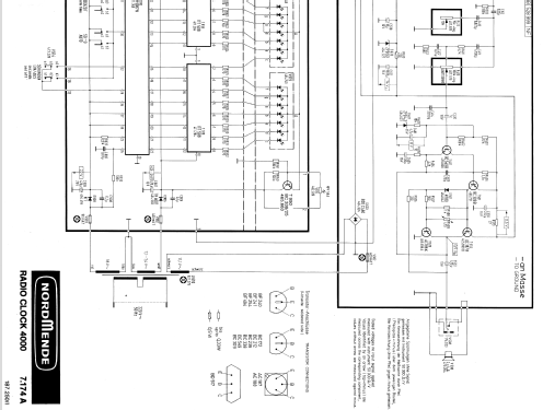 Radio Clock 4000 7.174A; Nordmende, (ID = 117118) Radio