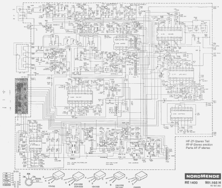 RE1400 981.165 H; Nordmende, (ID = 2067930) Radio