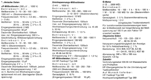 Röhrenvoltmeter URV356; Nordmende, (ID = 1321962) Equipment