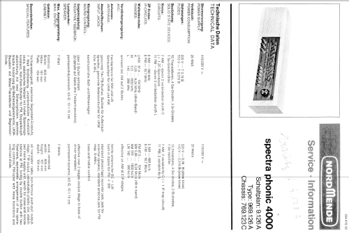 spectra phonic 4000 969.126A Ch= 9.126A ; Nordmende, (ID = 70788) Radio