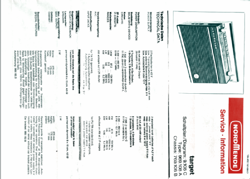 Target 969.108A Ch= 9.108C ; Nordmende, (ID = 2681589) Radio