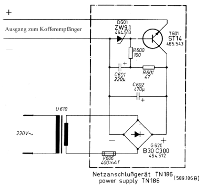 Transistor-Netzgerät TN186; Nordmende, (ID = 2752575) Power-S