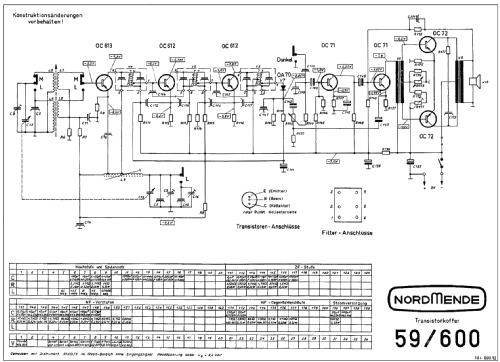 Transistorkoffer Ch= 59/600; Nordmende, (ID = 274967) Radio