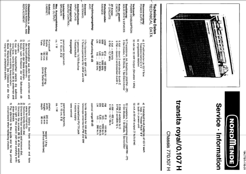 Transita Royal 0.107H ; Nordmende, (ID = 325824) Radio