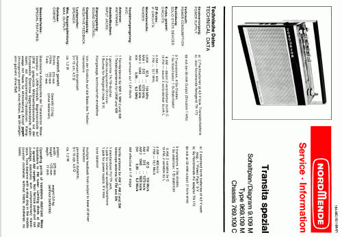 Transita Spezial 969.109M Ch= 9.109M ; Nordmende, (ID = 680059) Radio