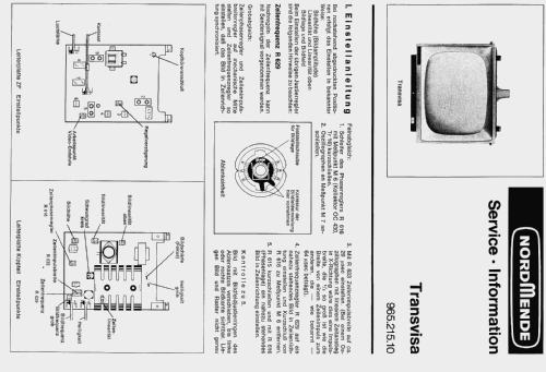 Transvisa 15 UHF/UKW Ch= 965.215.10; Nordmende, (ID = 1095445) TV Radio