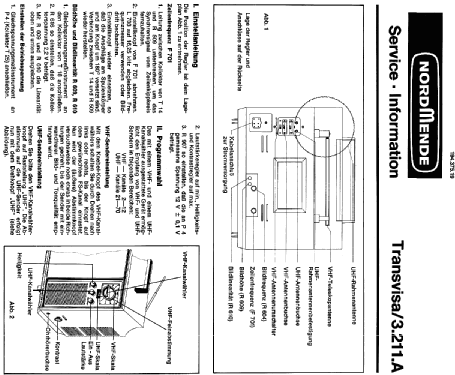 Transvisa 3.211.A; Nordmende, (ID = 384023) Télévision