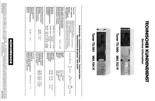 TU991 984.154H; Nordmende, (ID = 1112008) Radio