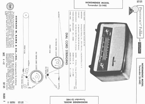 Sterling Turandot USA Ch= U-148; Nordmende, (ID = 491153) Radio