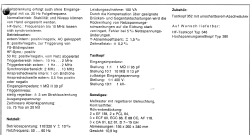 Universal-Trigger-Oszillograph UTO964; Nordmende, (ID = 314213) Equipment