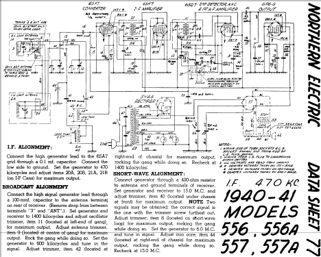 556 ; Northern Electric Co (ID = 768941) Radio