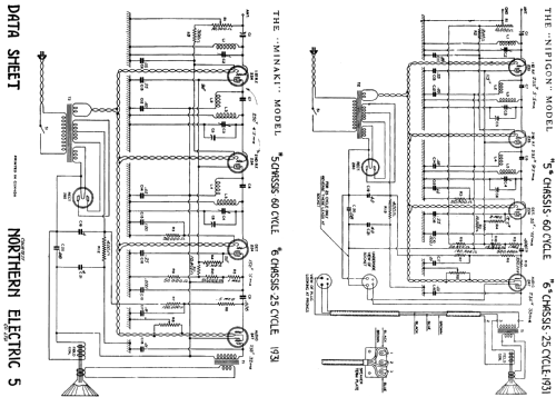 Minaki Ch= 5; Northern Electric Co (ID = 765464) Radio