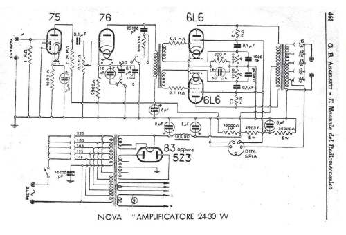 Amplificatore 24-30 W; Nova Radio Novaradio (ID = 2447540) Ampl/Mixer