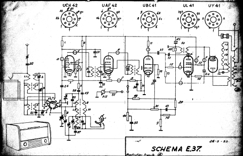 Pontiac E37 M2741; Novak also Pontiac; (ID = 694649) Radio