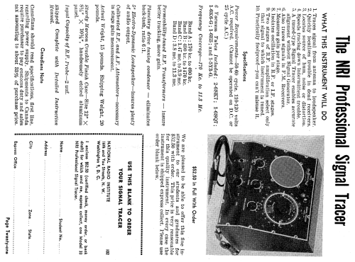 Signal Tracer 33; National Radio (ID = 1584315) Equipment