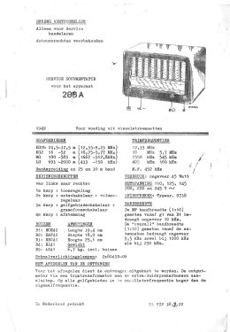 H283A; NSF Nederlandsche (ID = 3074010) Radio