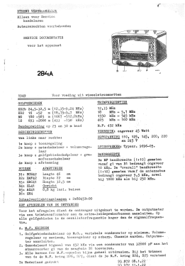 H284A; NSF Nederlandsche (ID = 3075185) Radio