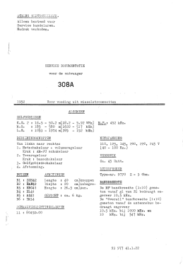 H308A; NSF Nederlandsche (ID = 3075884) Radio