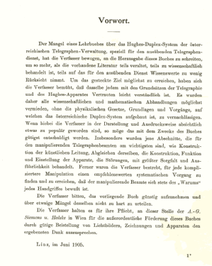 Hughes-Duplex-System der österreichischen Telegraphen-Verwaltung; Siemens-Austria WSW; (ID = 2705290) Morse+TTY