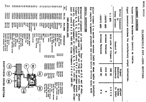 982283 ; Oldsmobile Motors; (ID = 741224) Car Radio