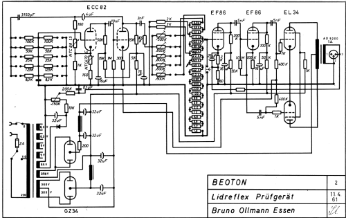 Audiometer Lidreflex Prüfgerät ; Ollmann, Bruno / (ID = 2838478) Medicine