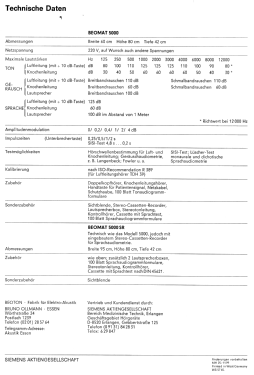 Beoton Audiometer - Beomat 5000 SR; Ollmann, Bruno / (ID = 2851724) Medicine