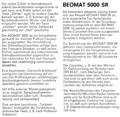 Beoton Audiometer - Beomat 5000 SR; Ollmann, Bruno / (ID = 2851726) Medicine