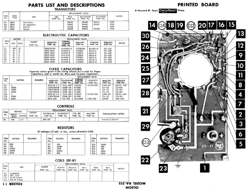 RA-315 ; Olson Radio (ID = 568619) Radio