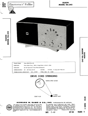 FM-AM Receiver RA-342; Olson Radio (ID = 2950268) Radio