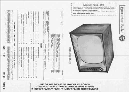 1CA70 Ch= DA; Olympic Radio & (ID = 2411216) Television