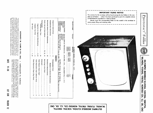 1CK21U Ch= CK; Olympic Radio & (ID = 1966611) Televisore