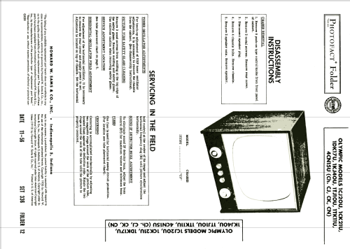 1CK21U Ch= CK; Olympic Radio & (ID = 1966612) Fernseh-E