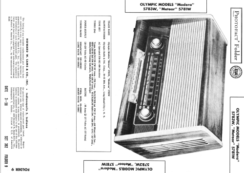 Olympic-Opta Meteor 5781W; Loewe-Opta; (ID = 2557767) Radio