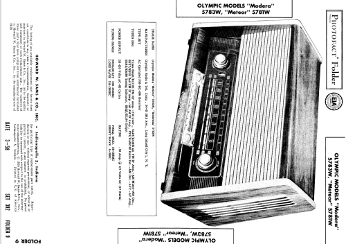 Olympic-Opta Meteor 5781W; Loewe-Opta; (ID = 533142) Radio