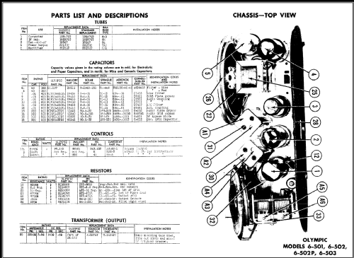 6-502P ; Olympic Radio & (ID = 474953) Radio