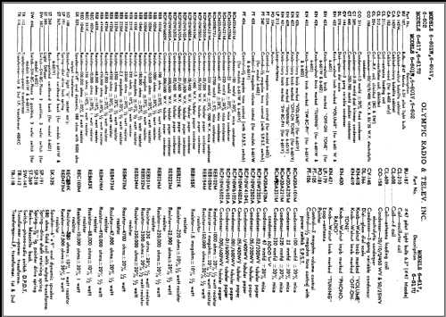 6-601V ; Olympic Radio & (ID = 475737) Radio