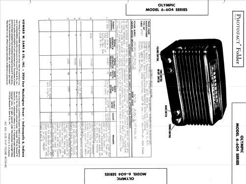 6-604W-150 ; Olympic Radio & (ID = 891222) Radio