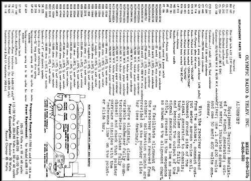 6-608-110 ; Olympic Radio & (ID = 352011) Radio