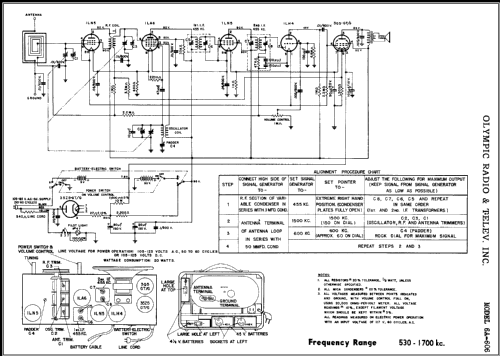 6A-606 ; Olympic Radio & (ID = 399650) Radio