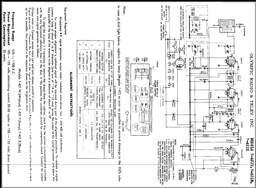 7-421V ; Olympic Radio & (ID = 351955) Radio