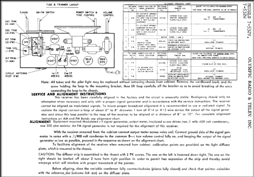 7-532V ; Olympic Radio & (ID = 296659) Radio