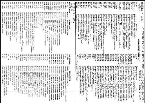 7-537V ; Olympic Radio & (ID = 296845) Radio