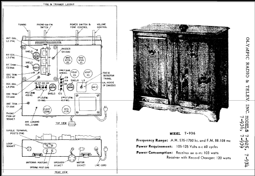 7-936 ; Olympic Radio & (ID = 297235) Radio