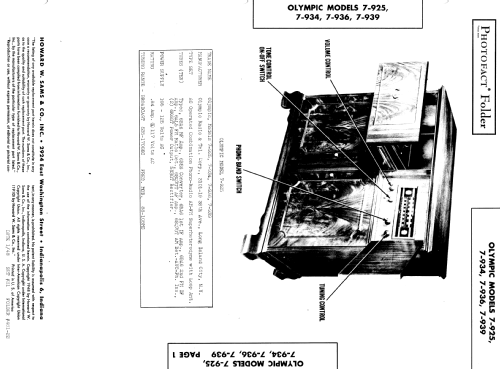 7-936 ; Olympic Radio & (ID = 935274) Radio