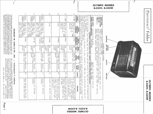 8-533V ; Olympic Radio & (ID = 1509579) Radio