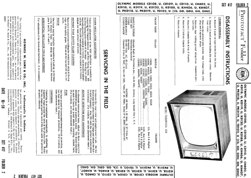 CD108 Ch= GD; Olympic Radio & (ID = 858928) Television